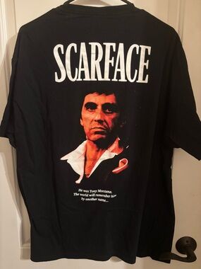 Scarface Graphic Tee - Black Movie Poster Print